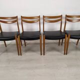 Series of 4 Scandinavian chairs