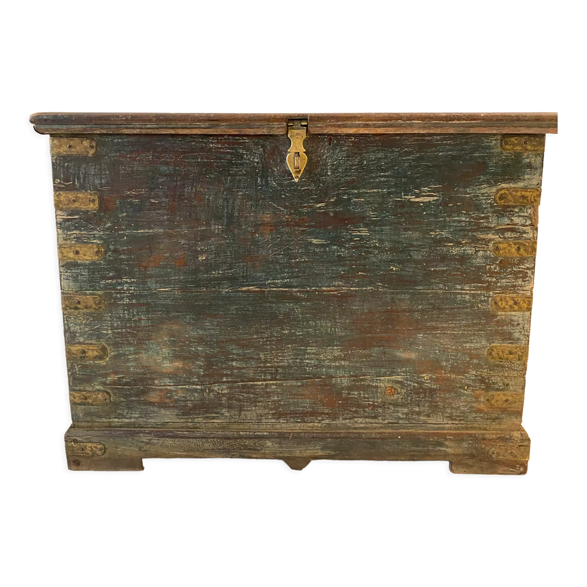 Old Indian wooden chest