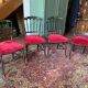 Black and gold Napoleon III chairs