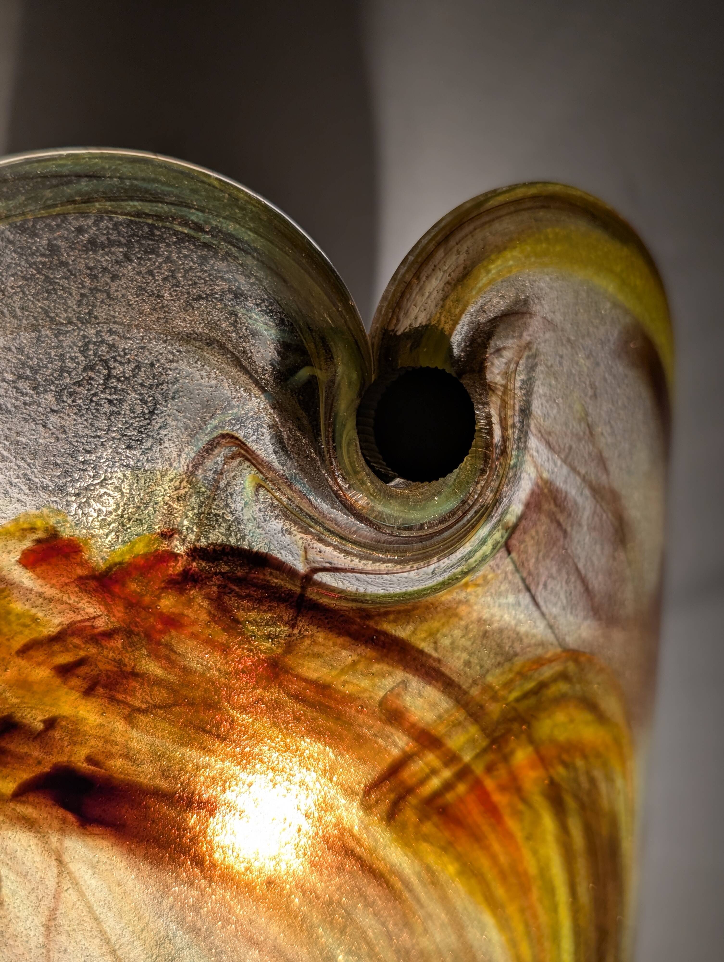 Applique en verre Holmegaard par Per Lütken, Danemark, années 1970.