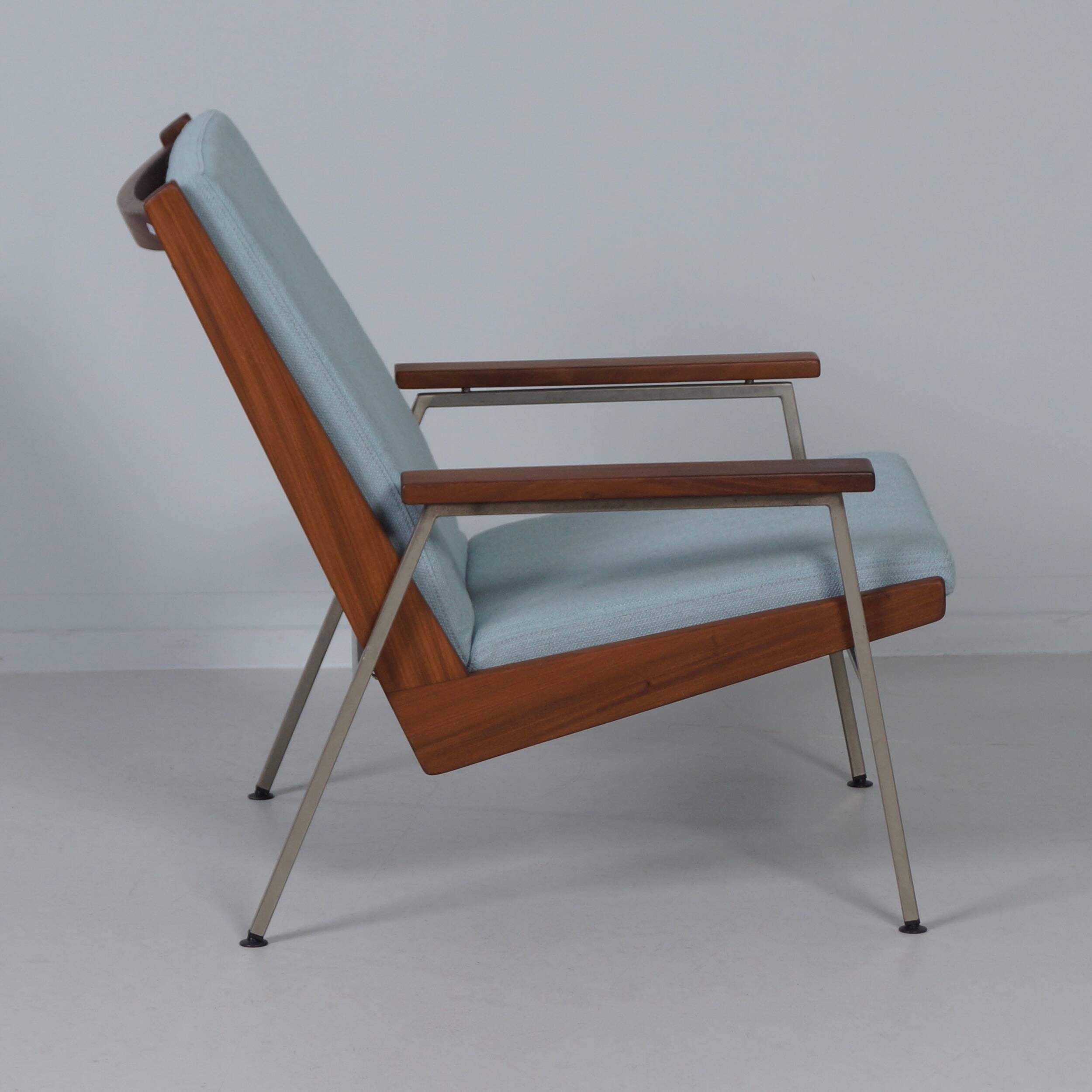Vintage armchair model 2520 by Gelderland, blue upholstery, 1960s