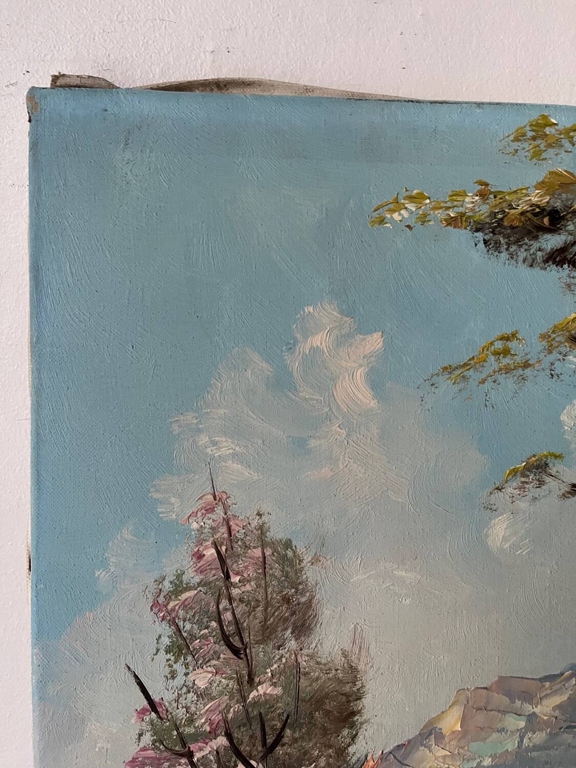 Villa by the seaside in Ramatuelle, oil on canvas signed Picard 1926.