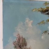 Villa by the seaside in Ramatuelle, oil on canvas signed Picard 1926.