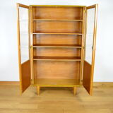 Vintage blond oak glazed library 1950