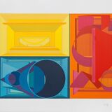 Original lithograph on paper Al Held, Jewel of Dalmatia, 1991