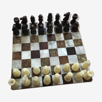 Alabaster genuine chess board