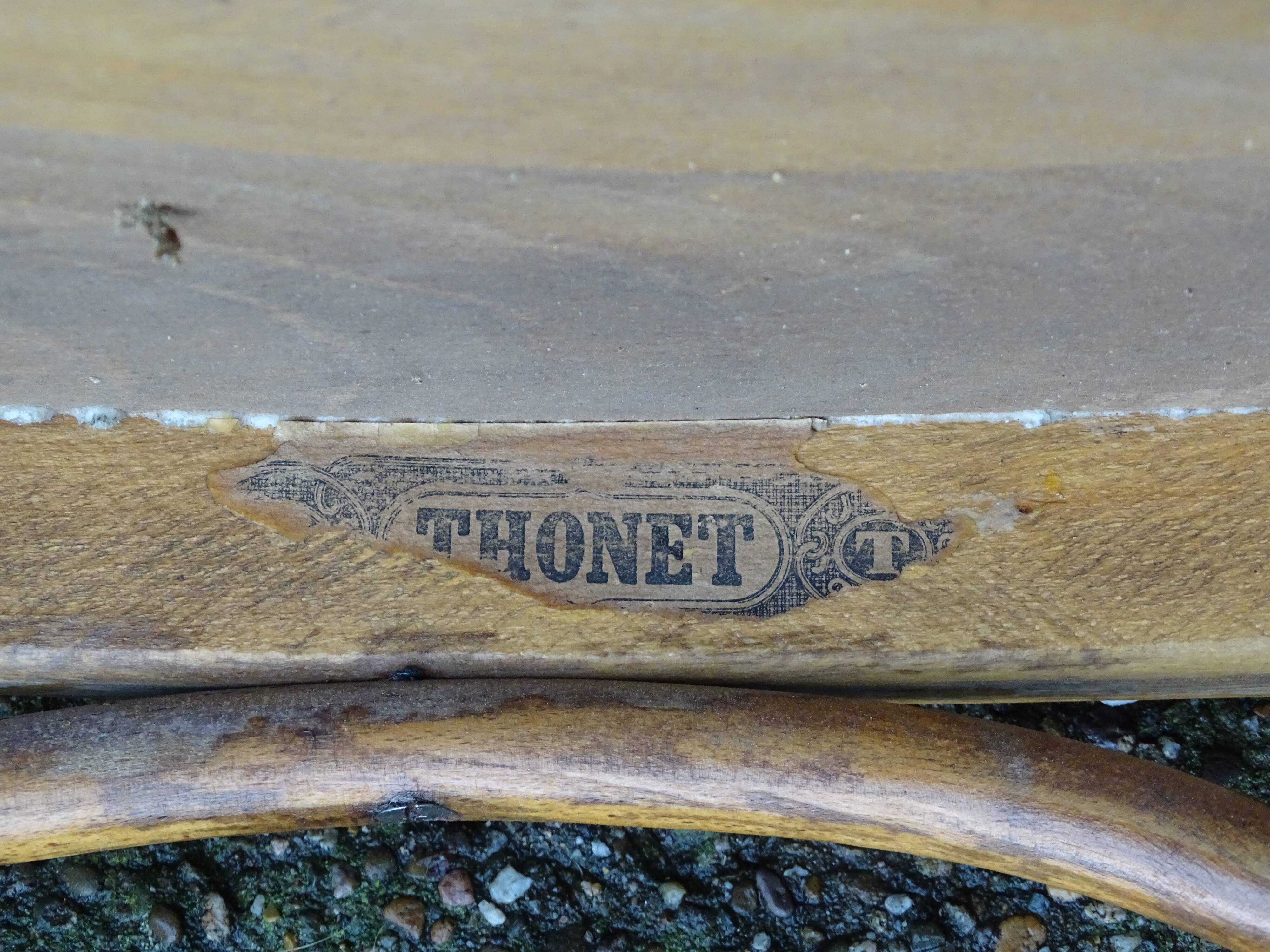 Two chairs bistrot Thonet 1960 Czechoslovakia