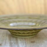 Art Deco molded glass bowl, fruit bowl, centerpiece
