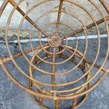 Paire de fauteuils en rotin  ou loveuses années 70