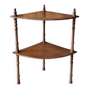 Etagère d'angle teinte