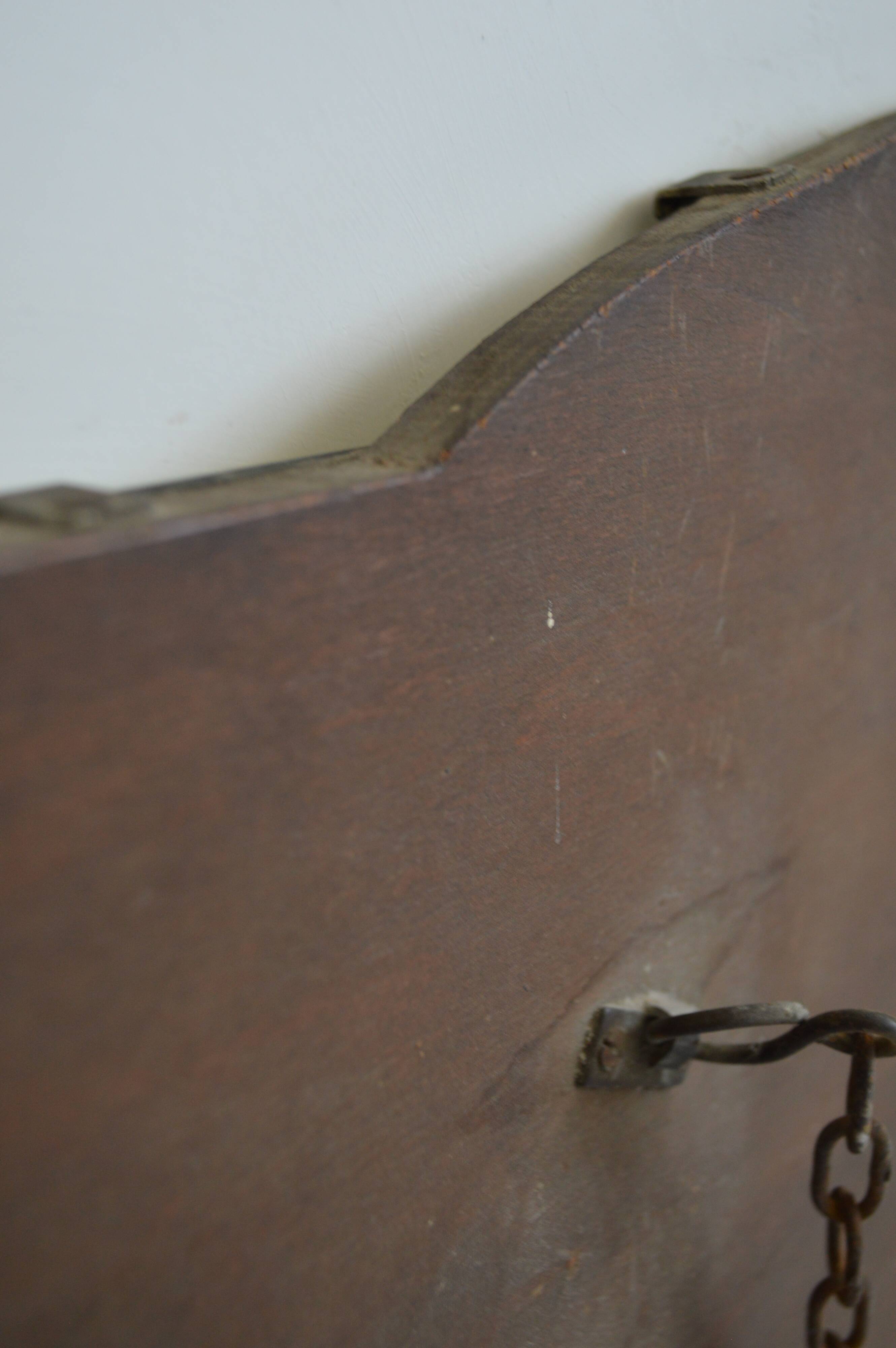 Old beveled mirror 39x69cm