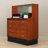 Secrétaire en teck, design danois, années 1970, production : Danemark