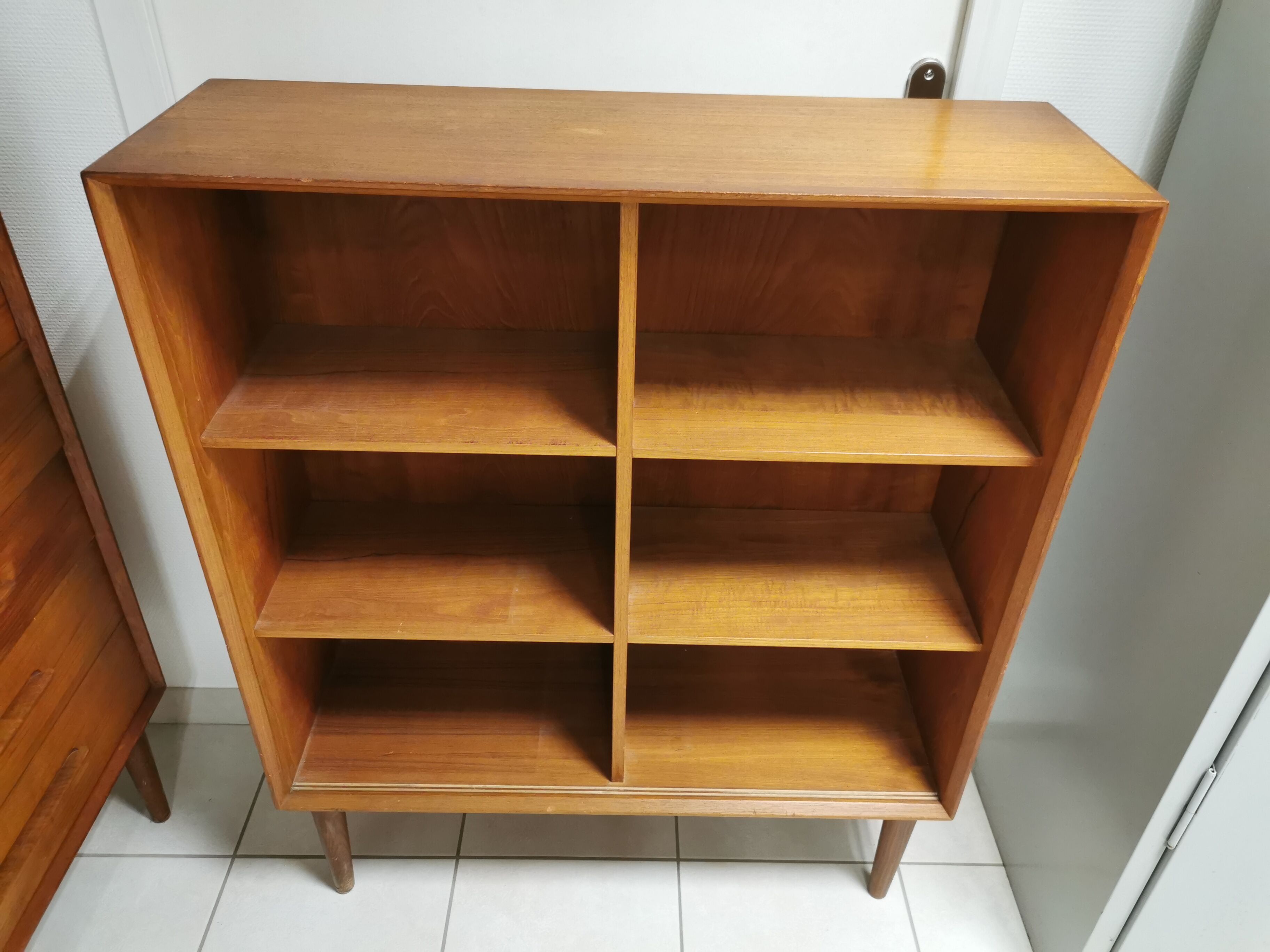Danish Vintage furniture stamped . Scandinavian Shelf Library
