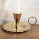 Pair of brass cellar rat candlesticks