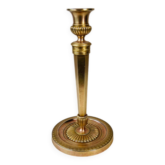 Large brass candle holder h26 cm