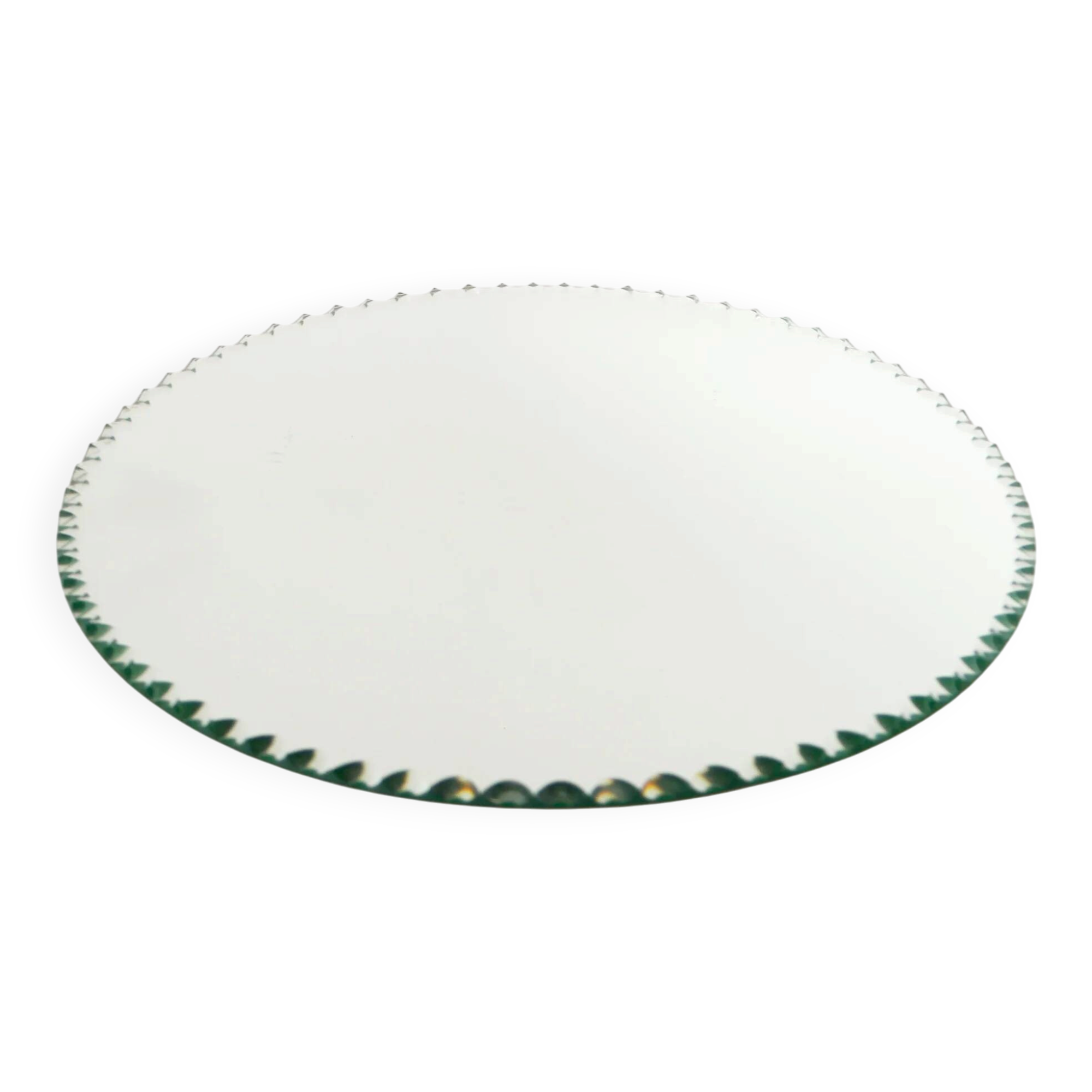 Large serrated mirror tray, Art Deco, 1930
