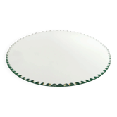 Large serrated mirror tray, Art Deco, 1930