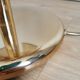 Vintage Smoked Glass Desk Lamp: EGLO Leuchten, 1980s Austrian Gold Table Li