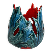 Colorful ceramic candle holder