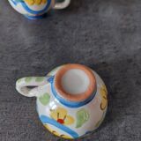 Set of 5 small terracotta cups for schnapps