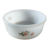 White Arcopal salad bowl with flowers