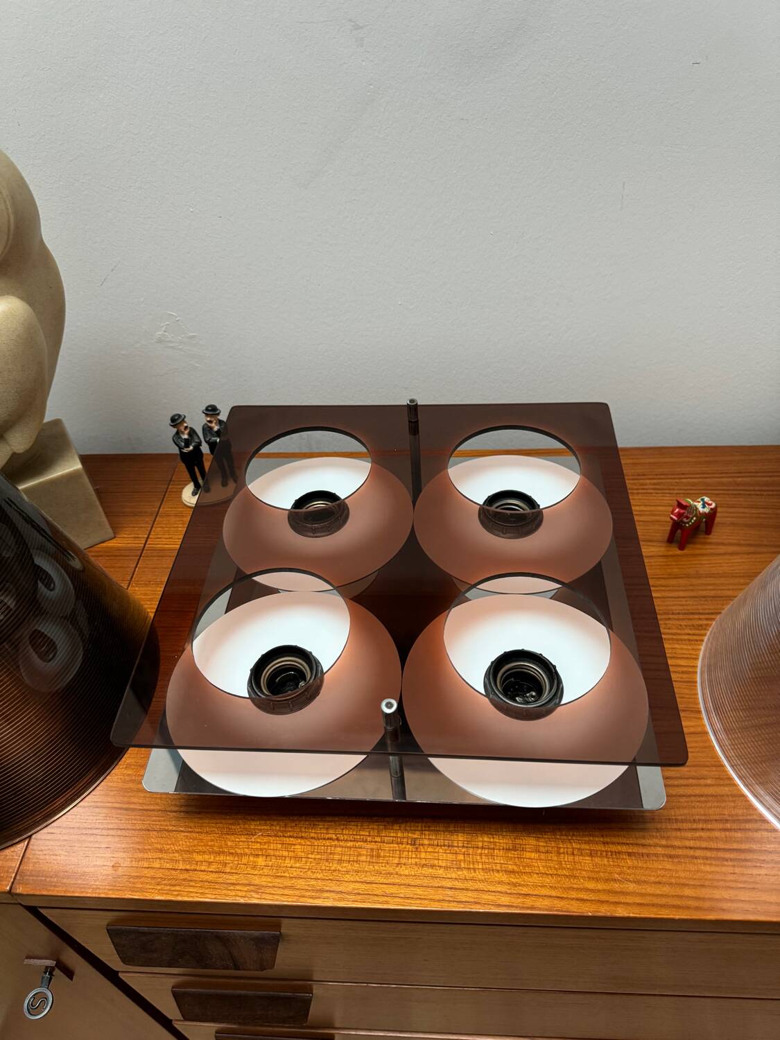 Applique Vintage 4 Feux Jocelyne Trocmé Oxar Modèle Disco