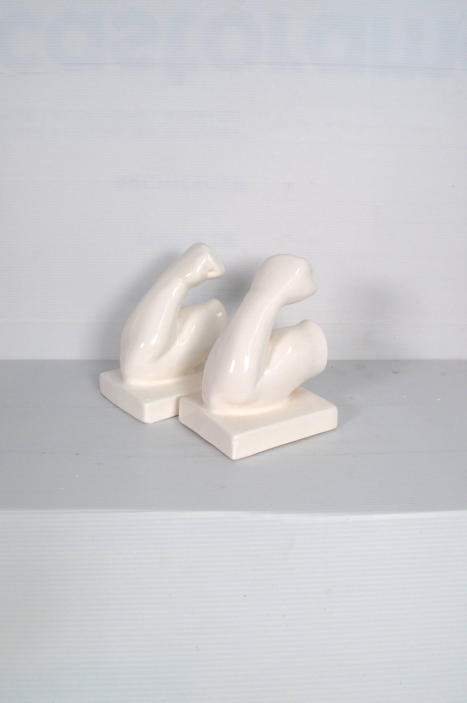 Vintage ceramic bookends