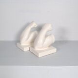Vintage ceramic bookends