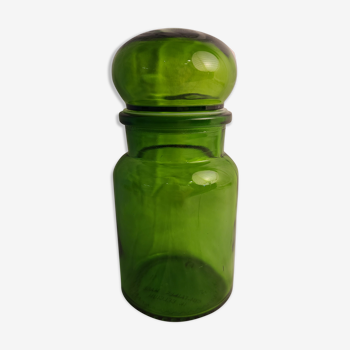 Pot d'apothicaire vert étanche en verre