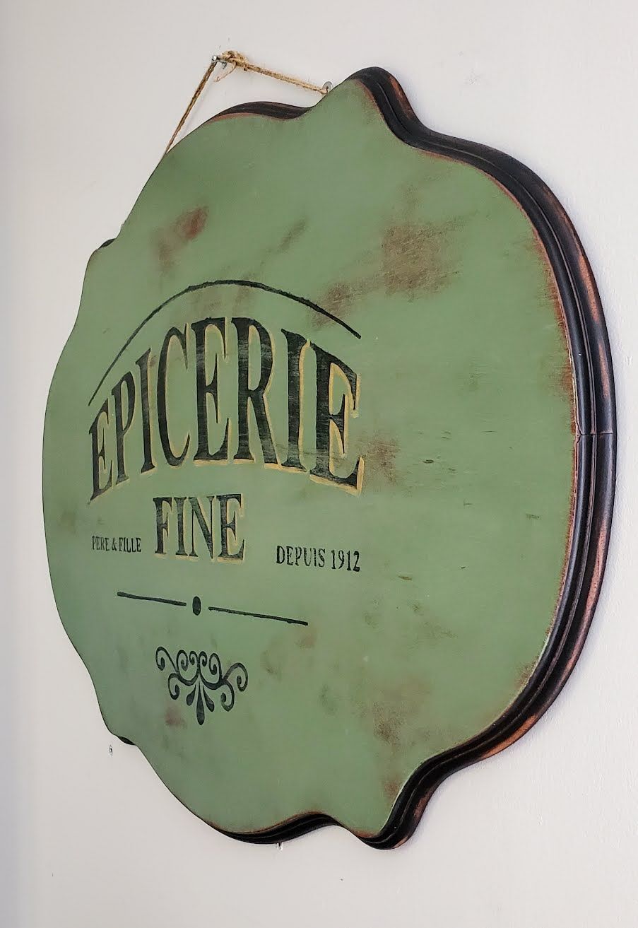 Hand-painted vintage sign