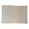 Tapis de laine noué à la main blanc cassé 60x90cm