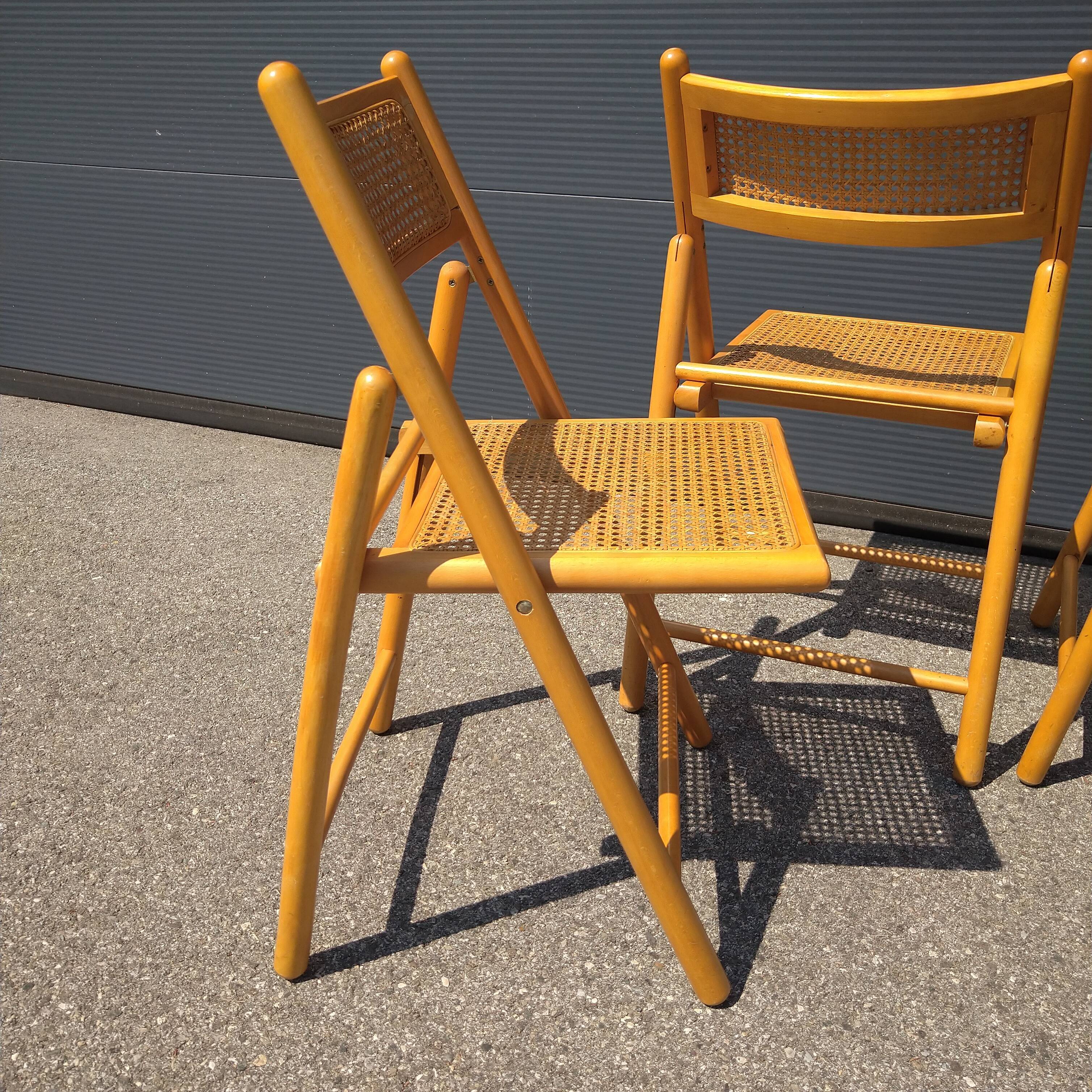 Pair of folding chairs cannes