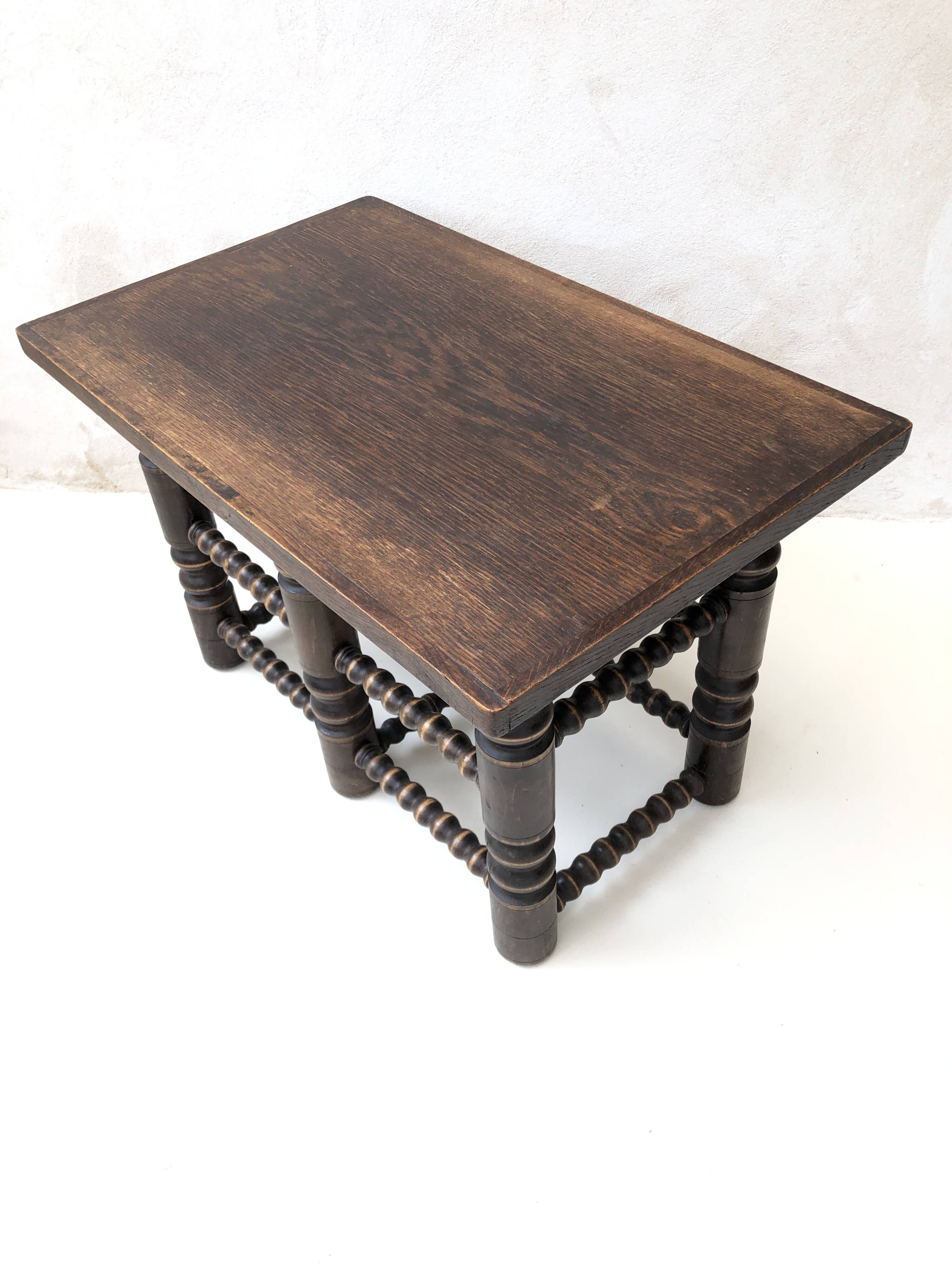 Decorative wooden coffee table