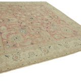 Hand-knotted persian antique 1970s 320 cm x 357 cm beige wool carpet