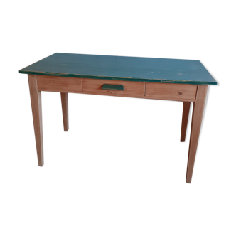 Blue-green patinated desk