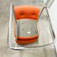 Paire de chaises Strafor Steelcase orange 70