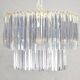 Lustre en verre années 60 venini mid century italien moderne triedri murano