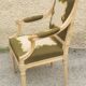 Louis xvi style upholstered armchair