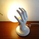 Pair of ceramic hand sconces - globe ball - vintage design 70's