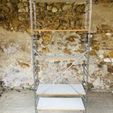 Vintage wall system with 5 modular shelves for BHV