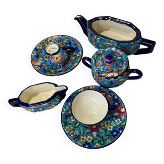 Longwy art deco chocolate service