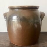 Brown glazed grease pot