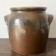 Pot à graisse vernissé brun