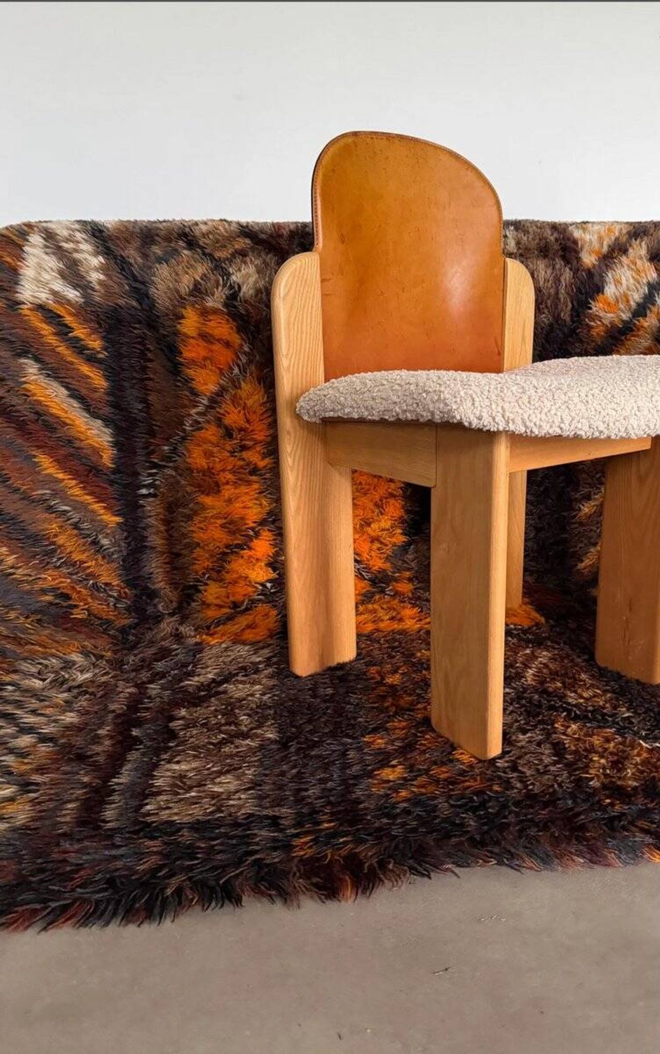 Vintage RYA Matta rug by Marianne Richter for Kolmården, sweden 1970s