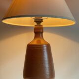 Vintage glazed stoneware lamp from Portugal.