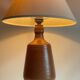Vintage glazed stoneware lamp from Portugal.