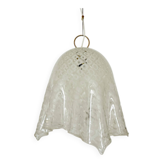 Lampe à Suspension Fazzoletto en Verre de Murano par Paolo Venini