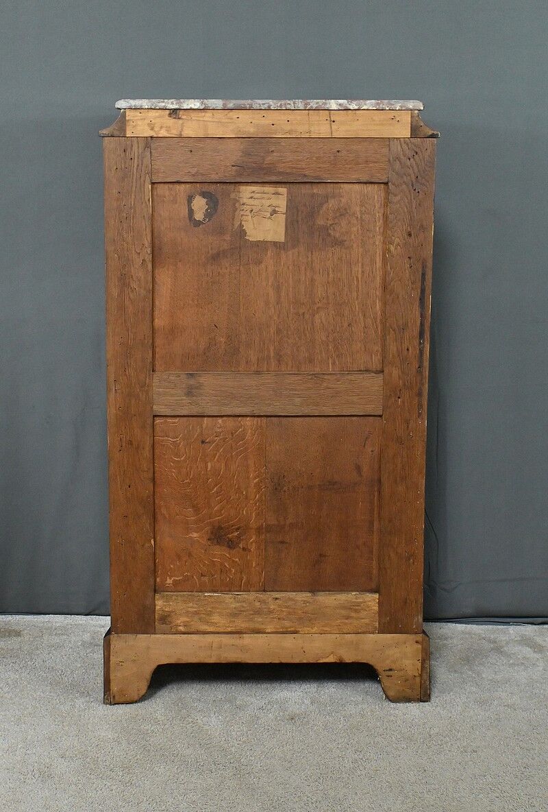 Rosewood and rosewood marquetry chest of drawers, Louis XV style – 2nd half of the 19th century.