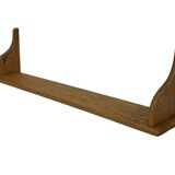 Vintage oak wall rack book shelf 1970s wood minimalist design