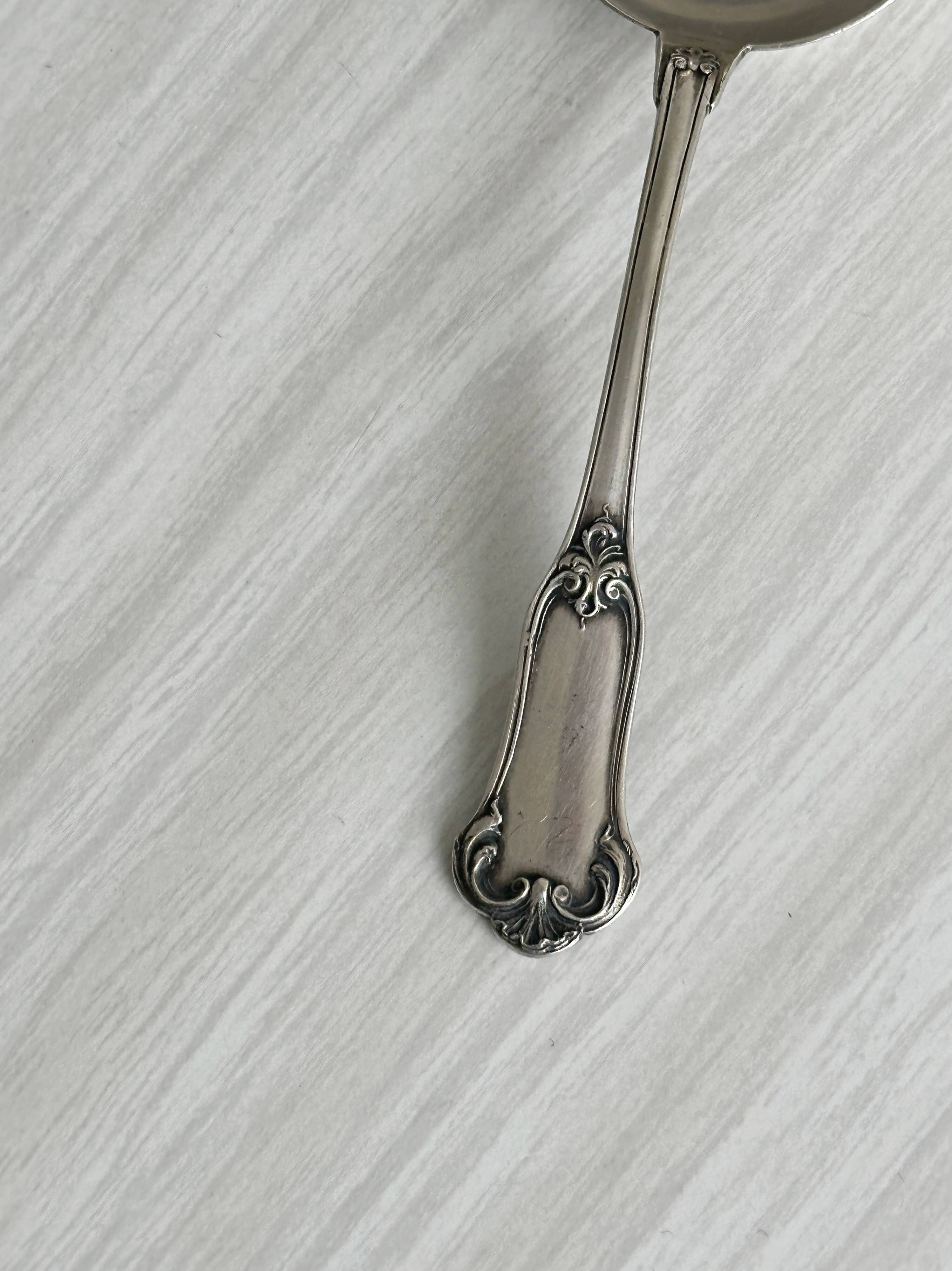 Silver-plated sauce spoon